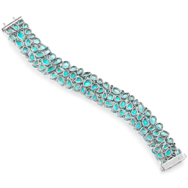 Extremely Rare Brazilian Paraiba Tourmaline Bracelet - Image 3