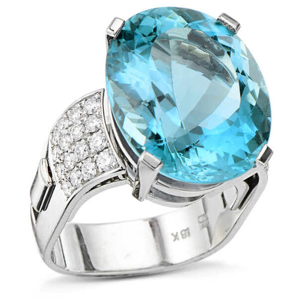 Santa Maria Aquamarine Statement Ring